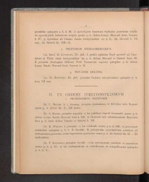 II. Ex Ordine Ivreconsvltorvm