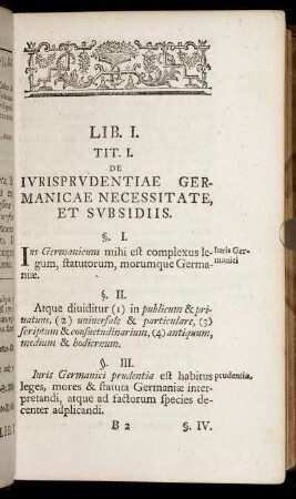 Tit. I. - Tit. IV.