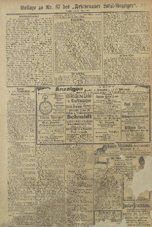 Beilage zu Nr. 87
