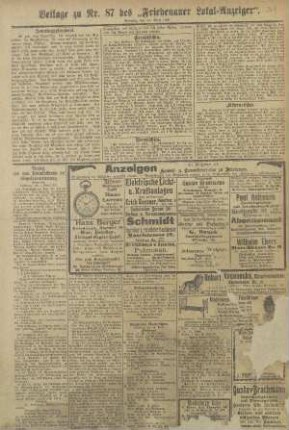 Beilage zu Nr. 87
