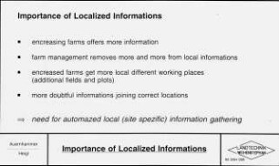 Importance of Localized Informations