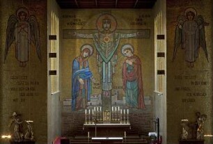 Christ-König-Mosaik mit Engeln