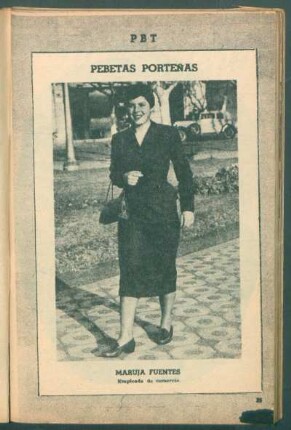 Maruja Fuentes, empleada de comercio - [Fotografía] : Pebetas porteñas