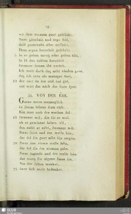 34. Von der Êre