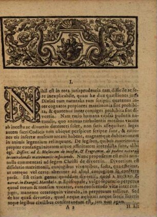 Dissertatio periodica ad legem evangelicam de divortiis