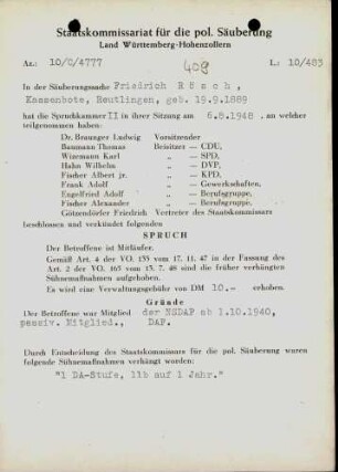 Rösch, Friedrich