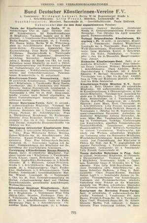Bund Deutscher Künslerinnen-Vereine F.V.
