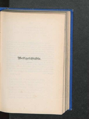 Weltgeschichte