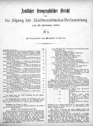 No. 4, 26. Januar 1888