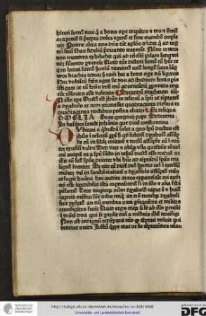 Secundum Matheum iiii. In illo tempore Ductus est Ihesus in desertum a spiritu ut temptaretur a dyabolo...