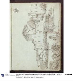 Ansicht der Villa Malta in Rom