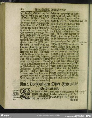 Am 2. Hochheiligen Oster-Feyertage