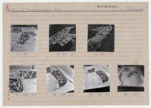Modell: Wohnkomplexe Rhinstraße/Friedrichsfelde-Ost und Friedrichsfelde-Süd. Berlin, Lichtenberg, Rhinstraße/Straße der Befreiung (vor 1975 und seit 1992 Alt-Friedrichsfelde)/Rosenfelder Ring/Seddiner Straße/Gensinger Straße/Einbecker Straße/Alfred-Kowalke-Straße