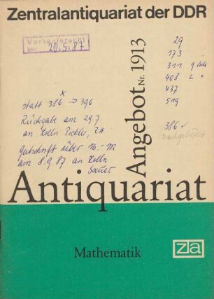 Nr. 1913: Mathematik