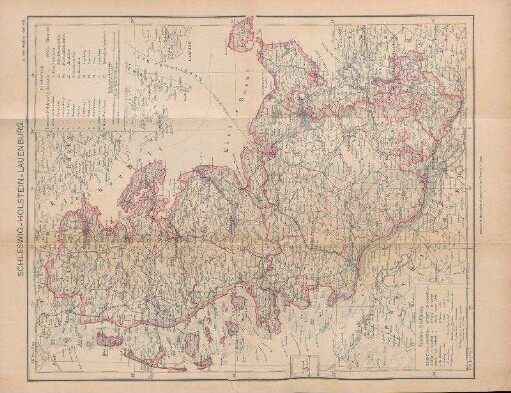 [Karte von] Schleswig-Holstein-Lauenburg.
