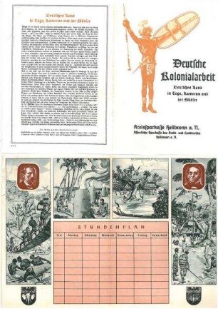 Werbematerial für die ehemaligen bzw. neue deutsche Kolonien (u.a. Deutsch-Ost-Afrika, Togo, Kamerun)