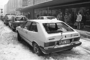 Wintereinbruch mit starkem Schneefall
