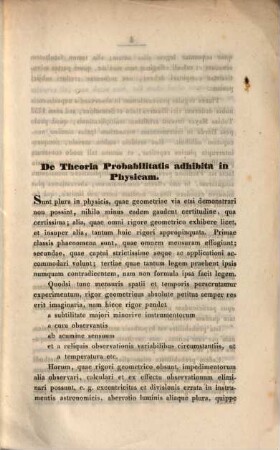 De theoria probabilitatis adhibita in physicam