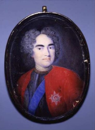 Bildnismedaillon Friedrich August I. Kurfürst von Sachsen, August II. von Polen