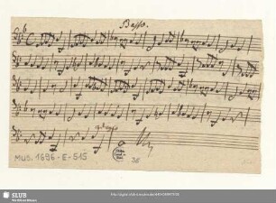 Basso. [Ripieno, untextiert, transp.]