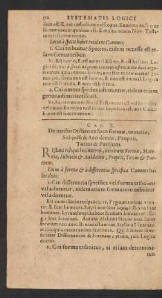Cap. X. De medio Dictico ex loco formae, materiae, Subiecti & Accidentis, Proprii, Totius & Partium.