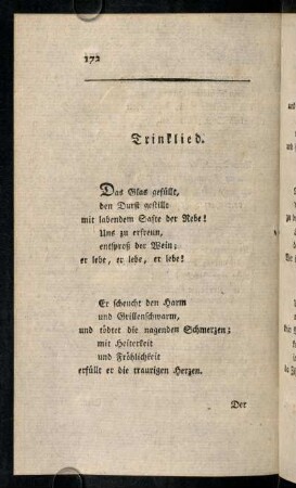 172-180, Trinklied. - Gedanken beim Kornfelde.