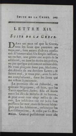 Lettre XII. Suite De La Grece.