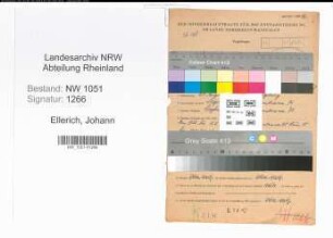 Entnazifizierung Johann Ellerich , geb. 20.08.1896 (Schlosser)