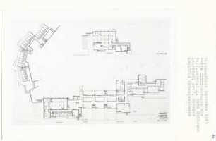 Freie Architektenschule (Diplomarbeit bei Bernhard Hermkes): Grundrisse 1. - 2. Untergeschoss 1:200