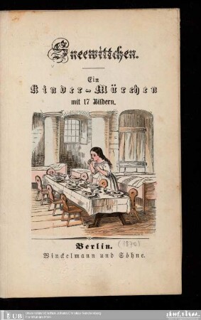 Sneewittchen : ein Kinder-Märchen : mit 17 Bildern