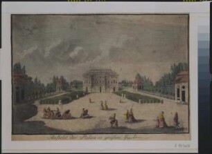 Das Palais im Großen Garten (Ansicht des Palais im großen Garten)