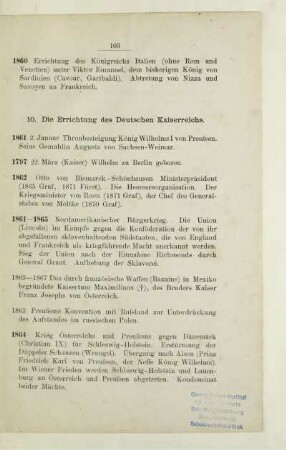 10. Die Errichtung des Deutschen Kaiserreichs