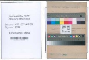 Entnazifizierung Maria Schumacher , geb. 00.00.0000 ()