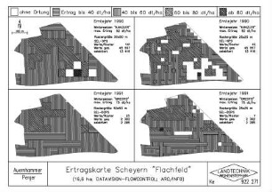 Ertragskarte Scheyern "Flachfeld" (16,6 ha, DATAVISION-FLOWCONTROL, ARC/INFO)
