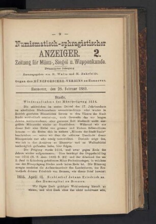2. 28. Februar 1889
