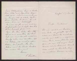 Schreiben an Hermann Muthesius (Brief)