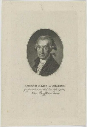 Bildnis des Heinrich Iulius von Goldbeck