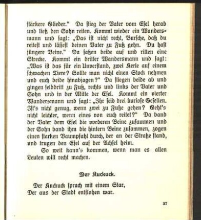 Der Kuckuck.