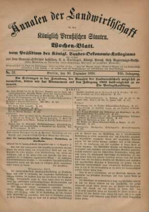 No. 52. Berlin, den 30. Dezember 1868. VIII. Jahrgang.