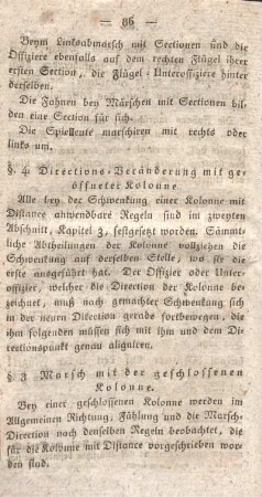 §. 3. [i.e. 5] Marsch mit der geschlossenen Kolonne.