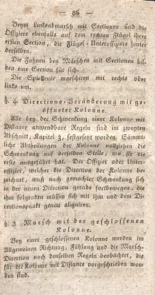 §. 3. [i.e. 5] Marsch mit der geschlossenen Kolonne.