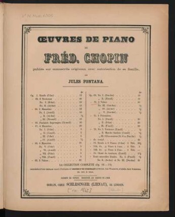 Trois valses nos. 3, 4 et 5 : op. 70 : oeuvres posthumes, livr. V : (1835)