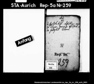 Hypothekenbuchverhandlungen wegen der Lantzius-Beningaschen Grundstücke auf der Osterburg