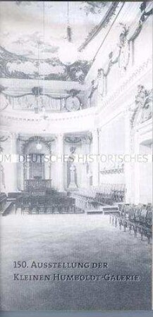 Einladung zur Eröffnung einer Ausstellung über Gelehrtenporträts an der Berliner Humboldt-Universität