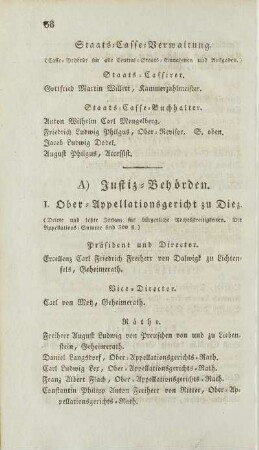 A) Justiz-Behörden