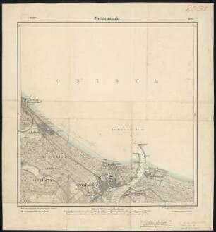 Meßtischblatt 682 : Swinemünde, 1911 : Swinemünde. - Aufn. 1886, hrsg. 1887, bericht. 1911. - 1:25000. - [Berlin]: Reichsamt für Landesaufnahme, 1911. - 1 Kt.