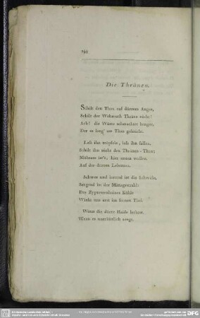 Die Thränen