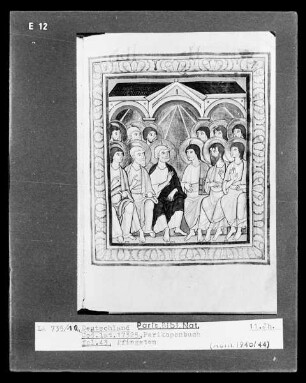 Perikopenbuch — Das Pfingstwunder, Folio 43
