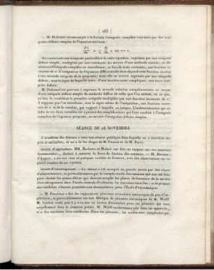 Séance Du 23 Novembre