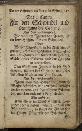 2. Für den Schwindel ...